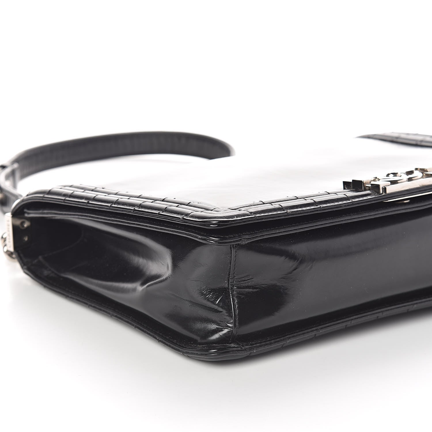 Chanel Glazed Calfskin Large Boy Flap Black 11 of 13
