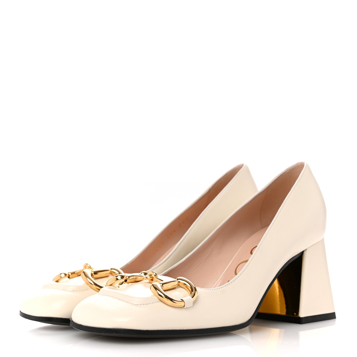 Gucci Malaga Kid Horsebit Pumps 35.5 Mystic White 4 of 12