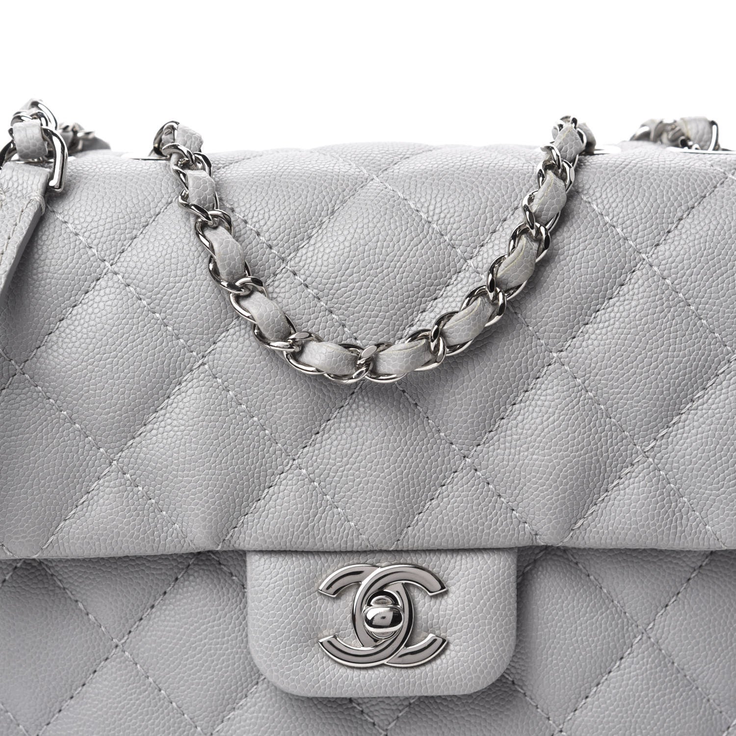 Chanel Caviar Quilted Medium Urban Companion Flap Grey 10 of 10