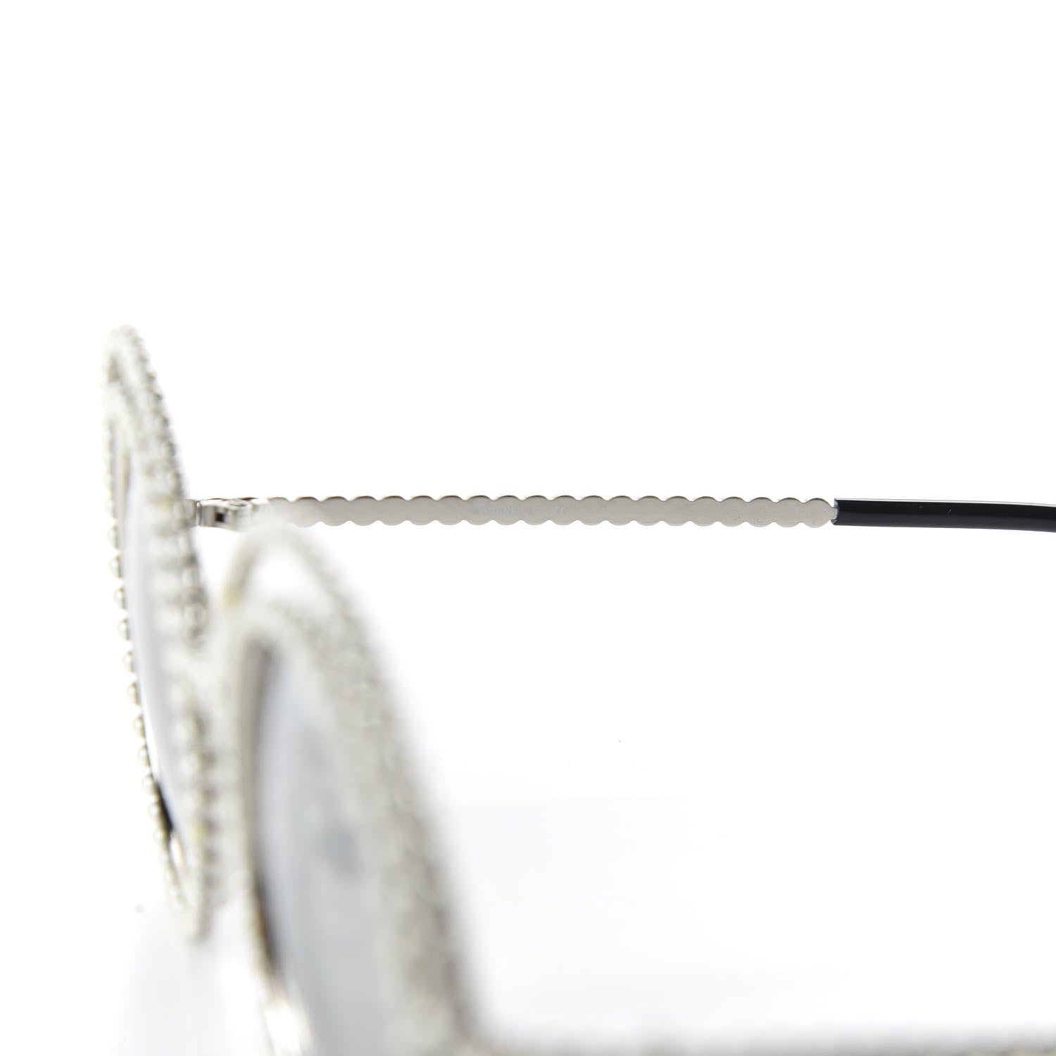Chanel Pearl Round Sunglasses 71139 Silver 6 of 9