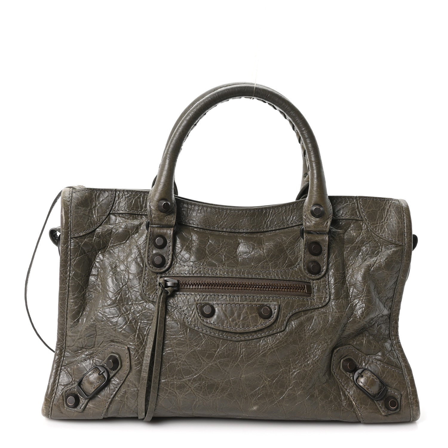 Balenciaga Agneau Arena Classic Hardware Small Le City Army Green 1 of 10