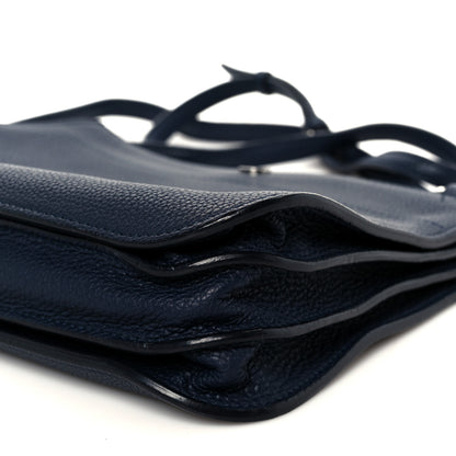 Loro Piana Calfskin Milky Way Odessa Shoulder Bag Navy 13 of 13