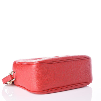 Gucci Pebbled Calfskin Small Soho Disco Bag Vibrant Red 3 of 10
