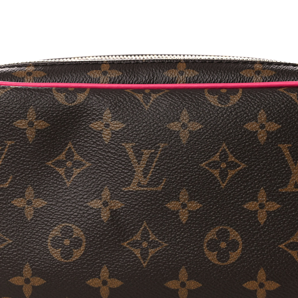 Louis Vuitton Monogram Macassar Dopp Kit Toilet Pouch Pondichery Pink ...