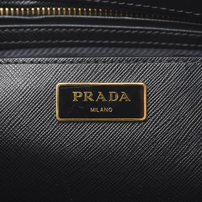 Prada Saffiano Medium Galleria Double Zip Tote Black 6 of 10