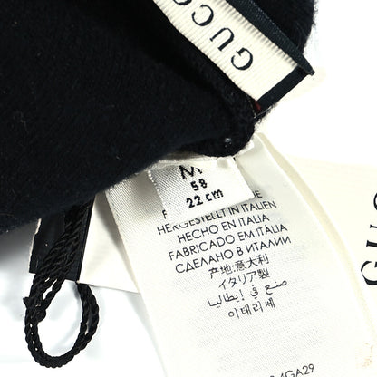 Gucci Wool Interlocking GG Stripe Beanie M Black 4 of 4