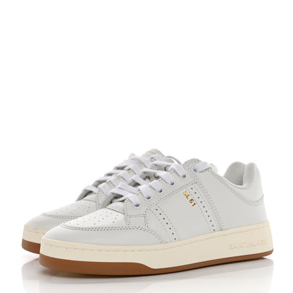 Saint Laurent Calfskin SL/61 Low Top Sneakers 37 White 3 of 16