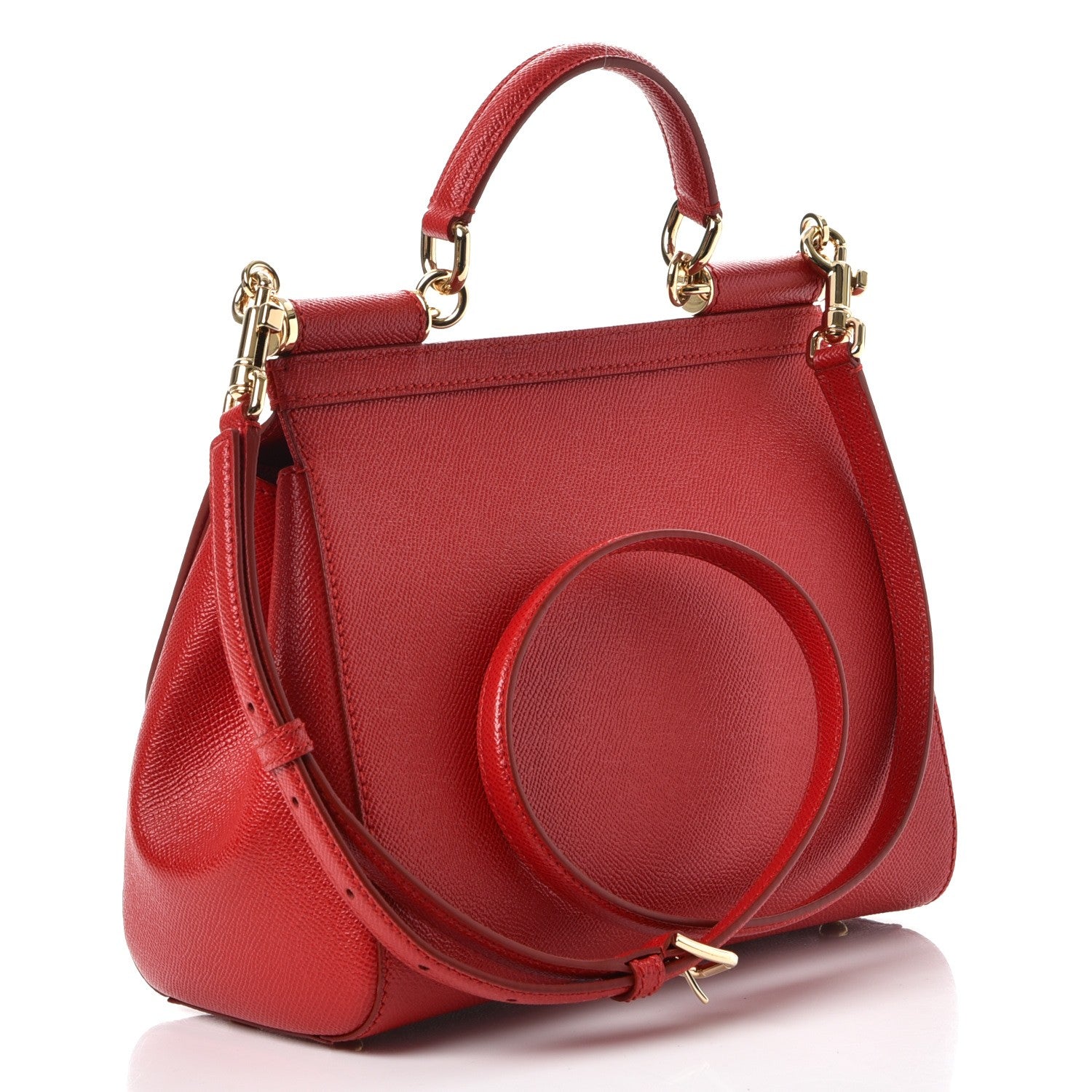 Dolce & Gabbana Dauphine Medium Miss Sicily Satchel Red 3 of 7