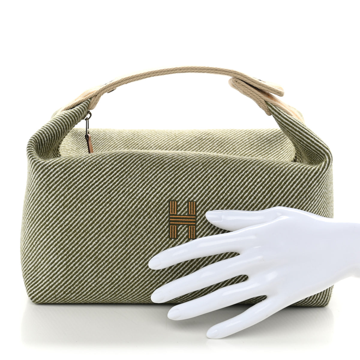 Hermes Wool Large Bride-A-Brac H Natte Pouch Vert Foret 3 of 8