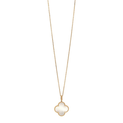 Van Cleef & Arpels 18K Yellow Gold Mother of Pearl Magic Alhambra Long Necklace 1 of 5
