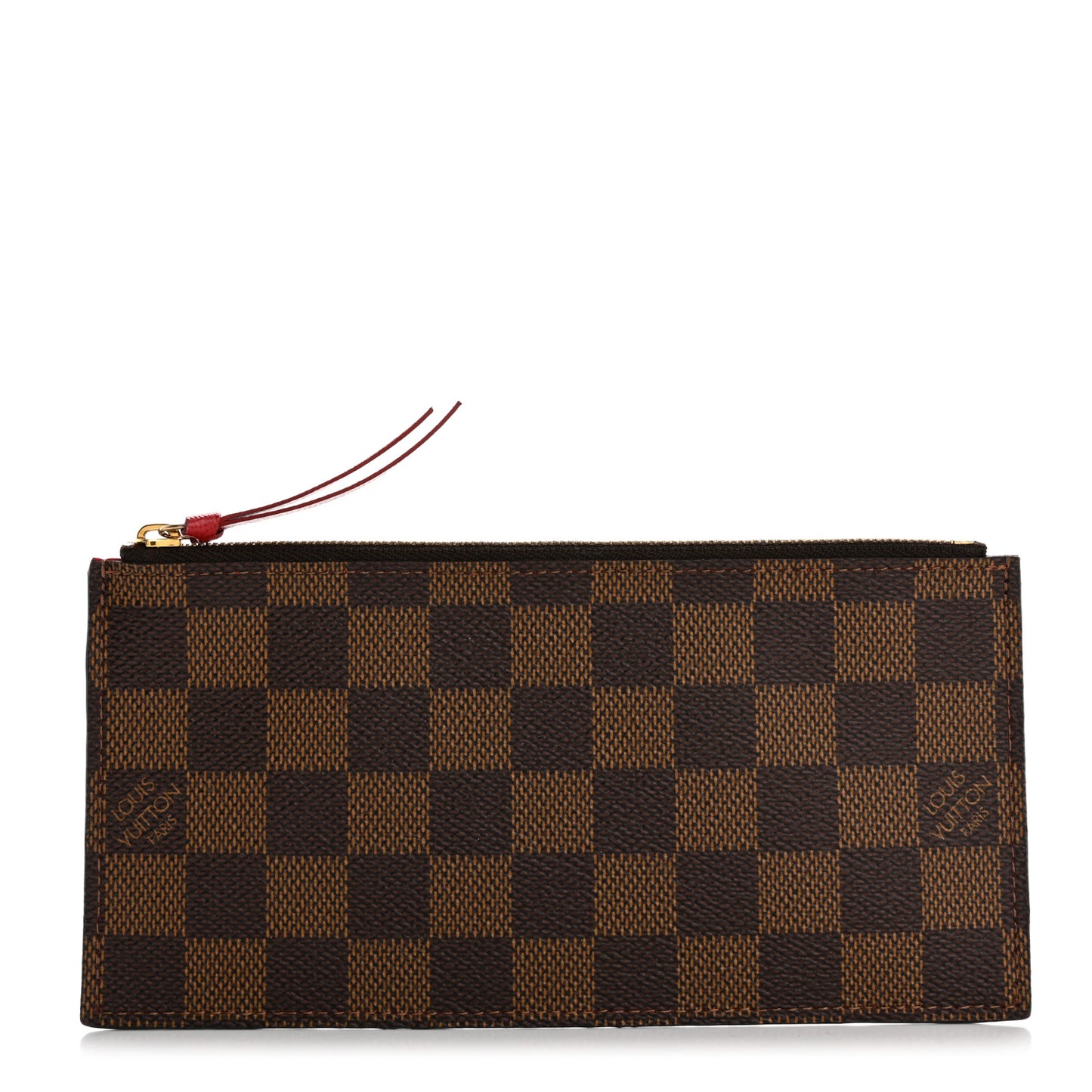 Damier Ebene Felicie Chain Wallet Zippered Insert