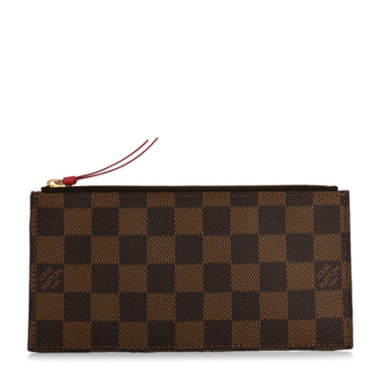 Louis Vuitton Damier Ebene Felicie Chain Wallet Zippered Insert 1 of 10