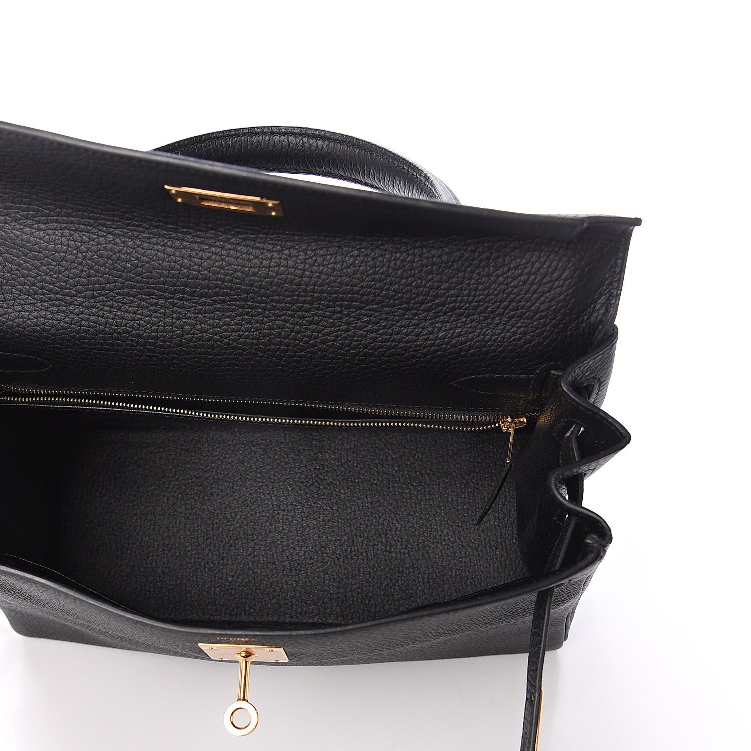 Hermes Togo Kelly Retourne 28 Black 4 of 10