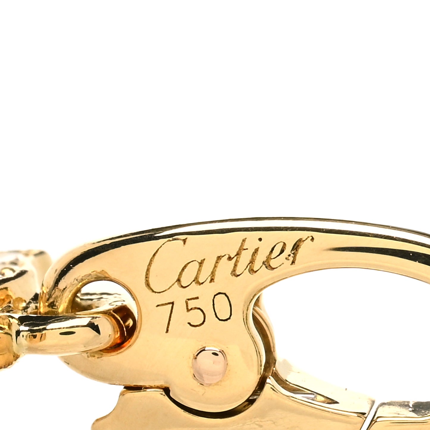18K Yellow Gold Diamond Logo Charm