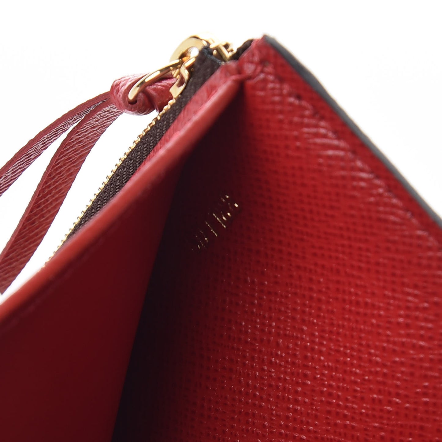 Damier Ebene Victorine Wallet Red