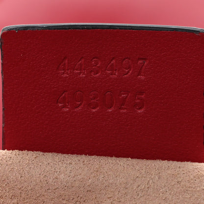 Gucci Calfskin Matelasse Small GG Marmont Shoulder Bag Hibiscus Red 7 of 11