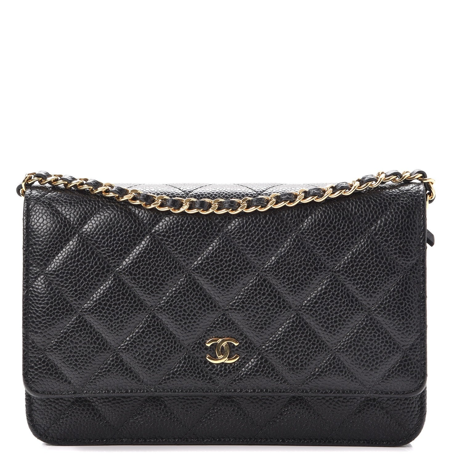 Chanel Caviar Quilted Wallet On Chain WOC Black 1 of 9
