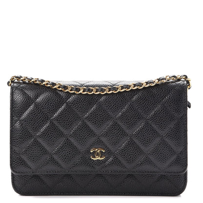 Chanel Caviar Quilted Wallet On Chain WOC Black 1 of 9