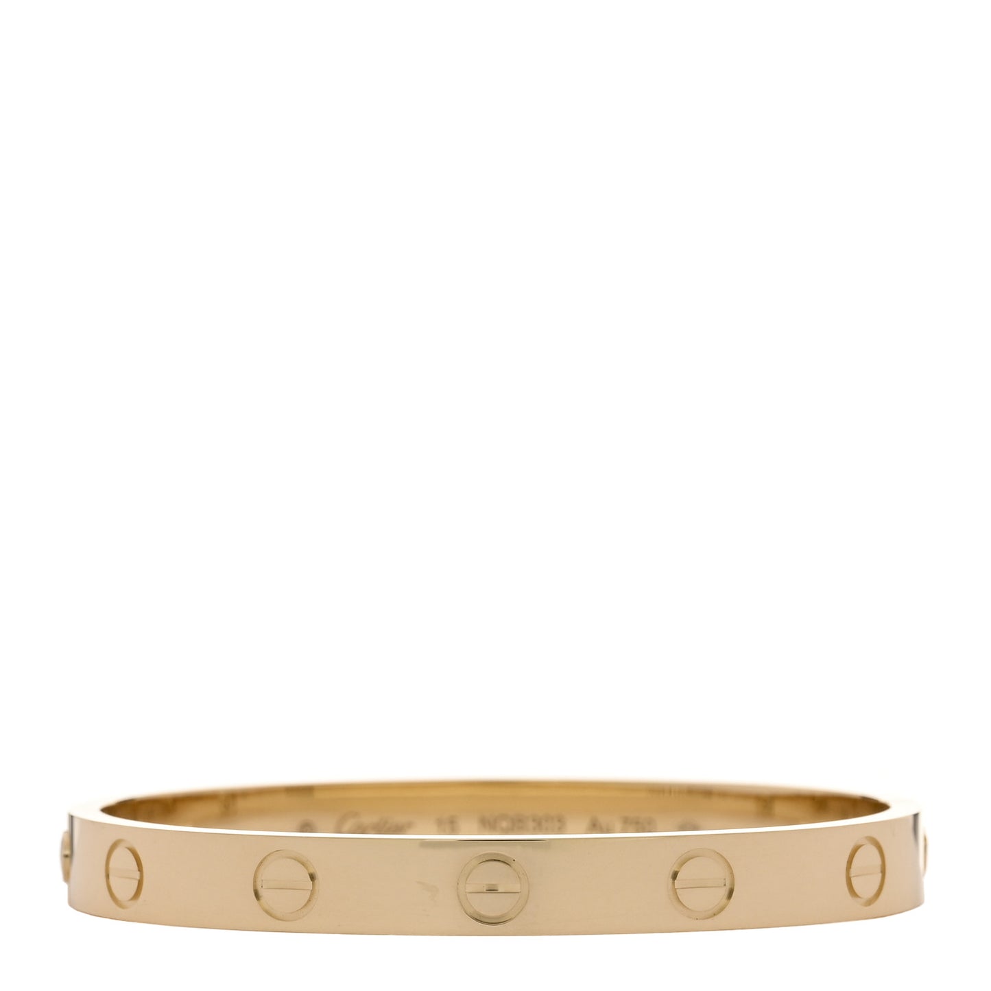 18K Yellow Gold LOVE Bracelet 15