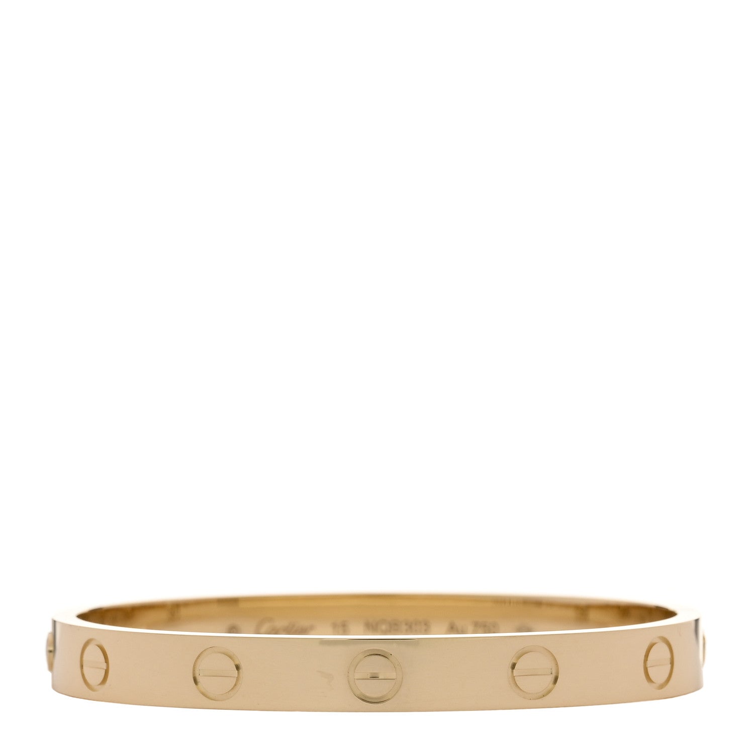 Cartier 18K Yellow Gold LOVE Bracelet 15 1 of 9