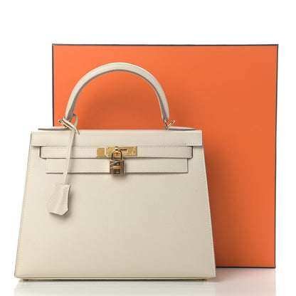 Hermes Epsom Kelly Sellier 28 Craie 10 of 10