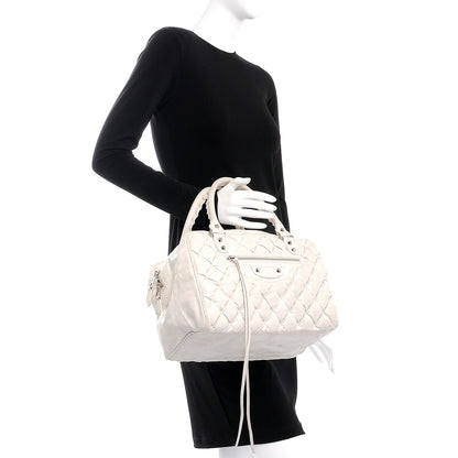 Balenciaga Chevre Quilted Matelasse MM White 2 of 16