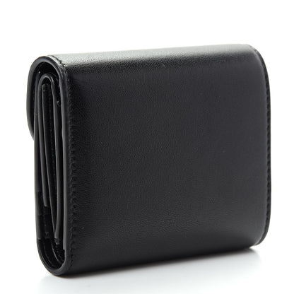 Celine Shiny Smooth Lambskin Small Triomphe Wallet Black 3 of 9