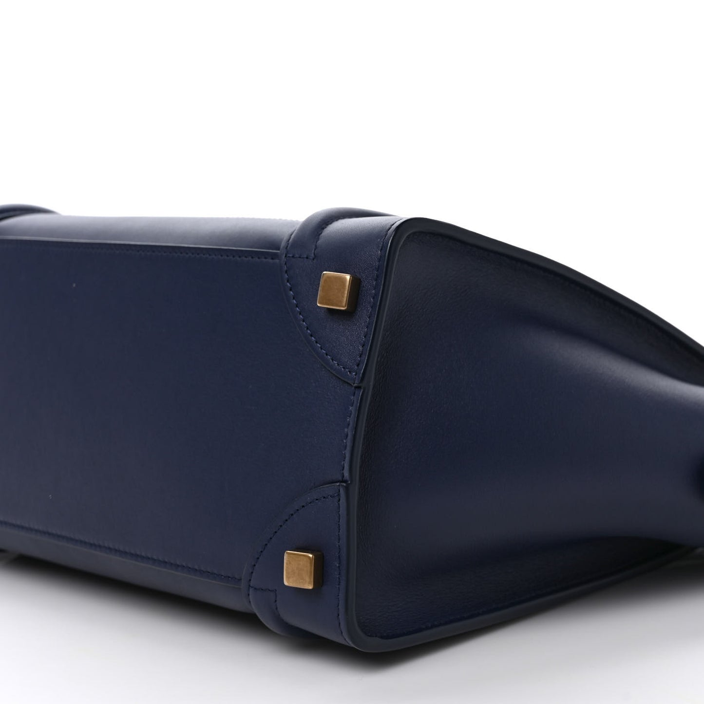 Smooth Calfskin Micro Luggage Navy Blue