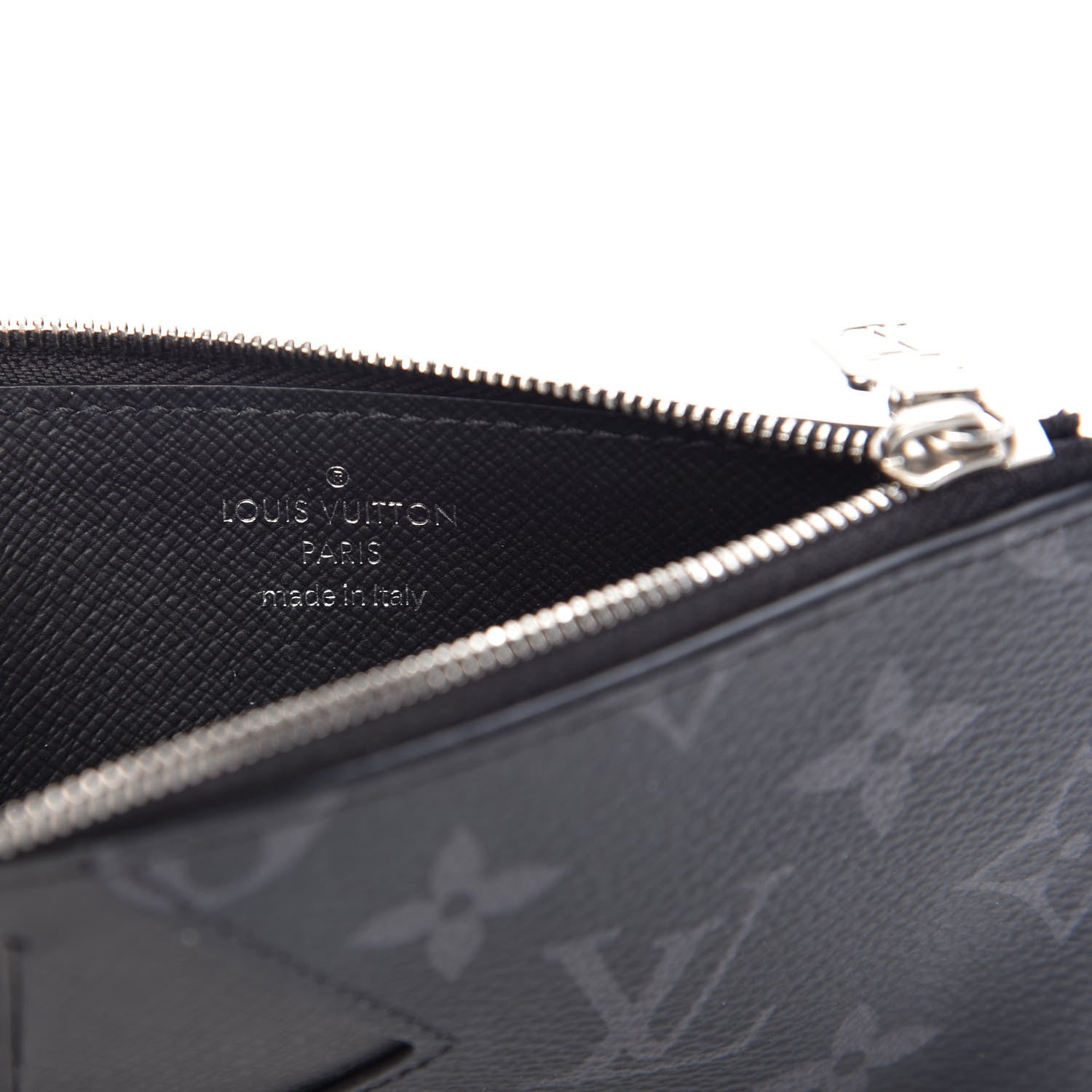 Louis Vuitton Monogram Eclipse Taiga Coin Card Holder 6 of 7