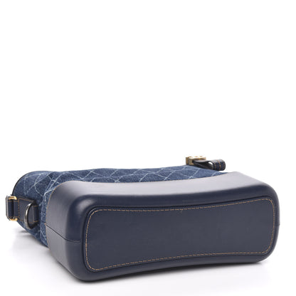 Chanel Denim Calfskin Medium Gabrielle Hobo Blue 3 of 10
