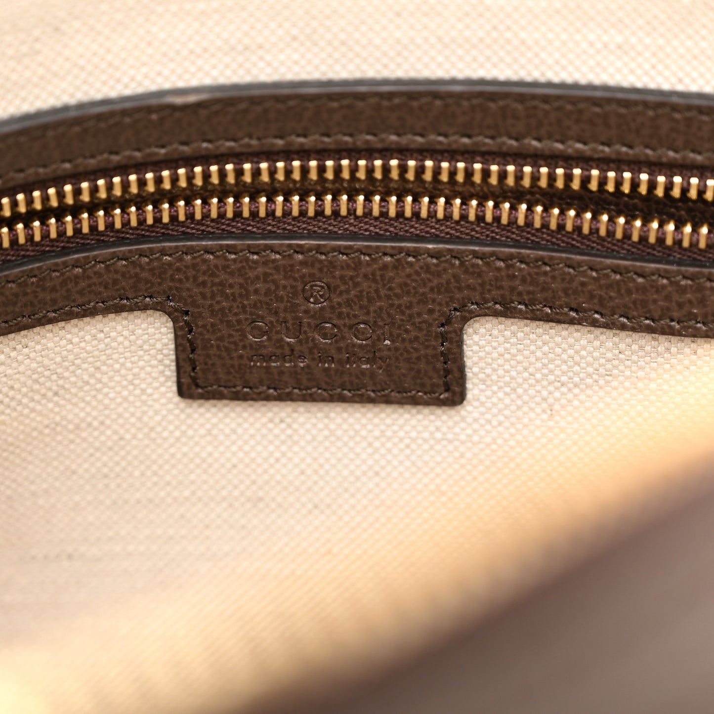 GG Supreme Monogram Web Medium Ophidia Top Handle Bag Beige Ebony