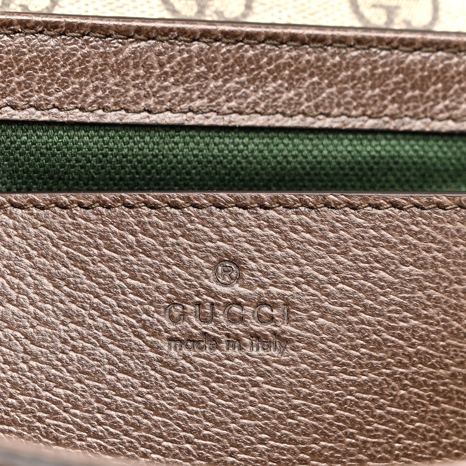 Gucci GG Supreme Monogram Textured Dollar Calfskin Small Ophidia Top Handle Shoulder Bag Beige Brown 6 of 10