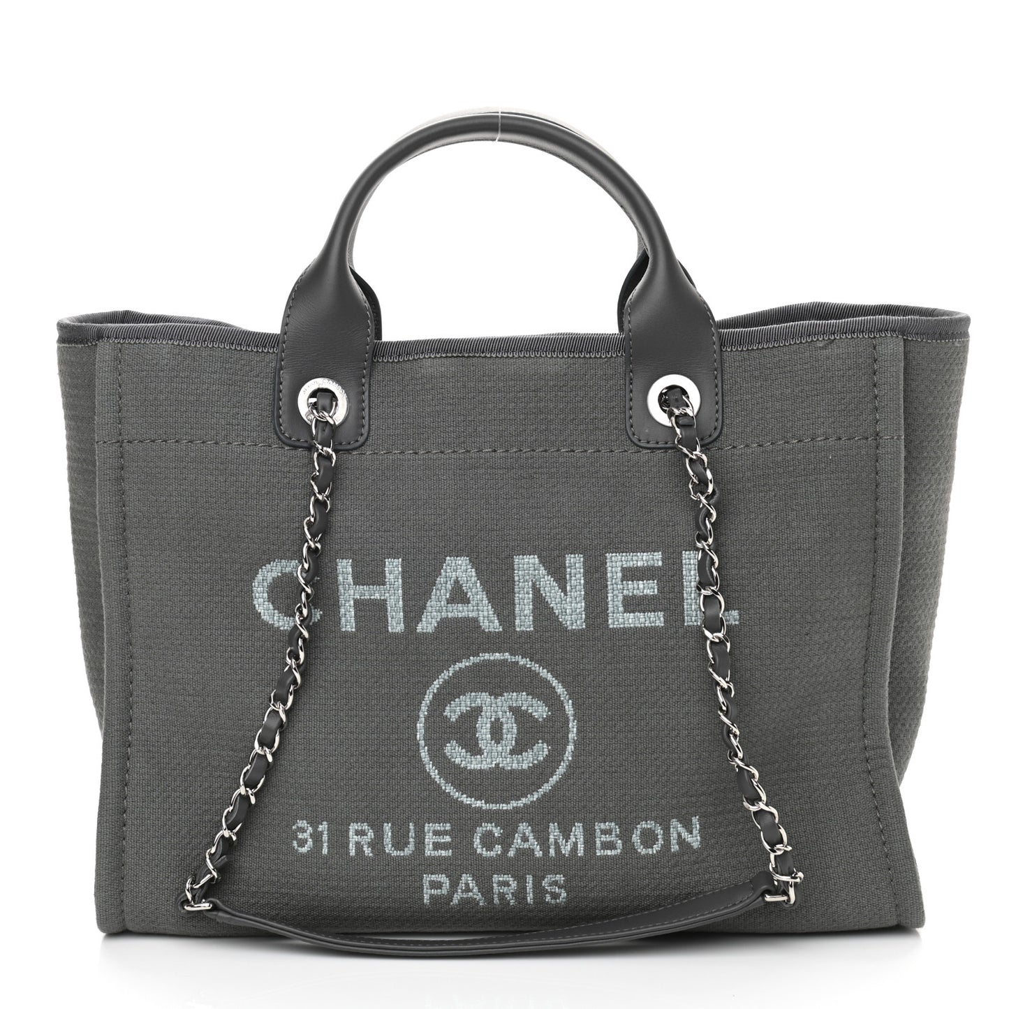 Mixed Fibers Small Deauville Tote Grey
