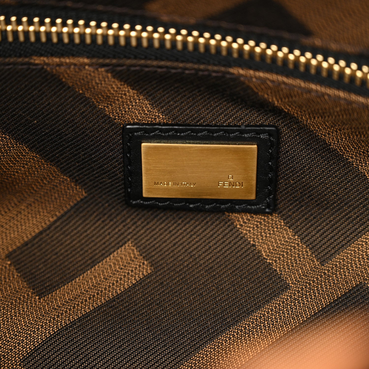 Fendi Calf Hair Leopard Print Zucca Large Peekaboo Iconic Satchel Tobacco 6 of 9
