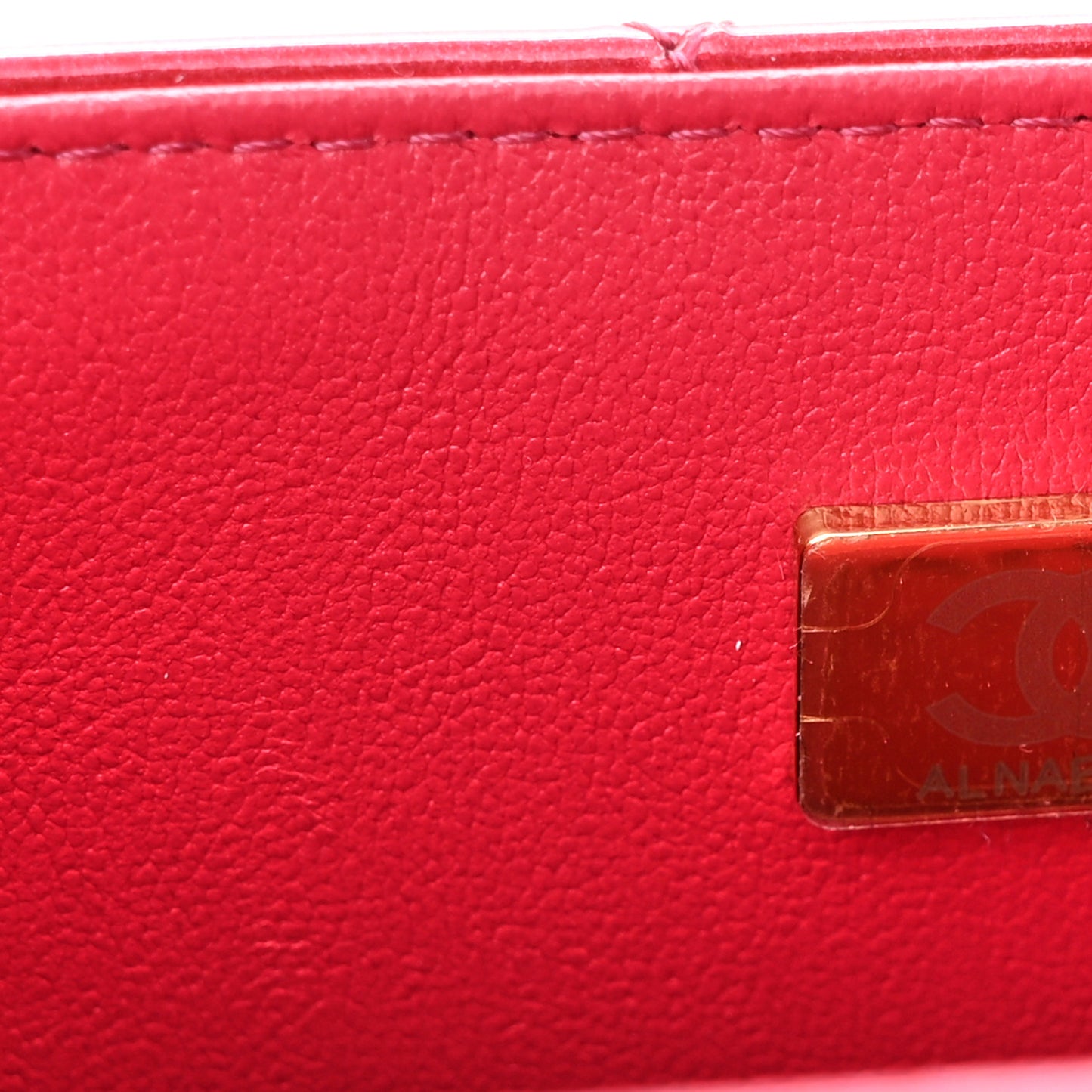 Shaded Patent Calfskin Quilted Mini Rectangular Flap Pink Dark Pink