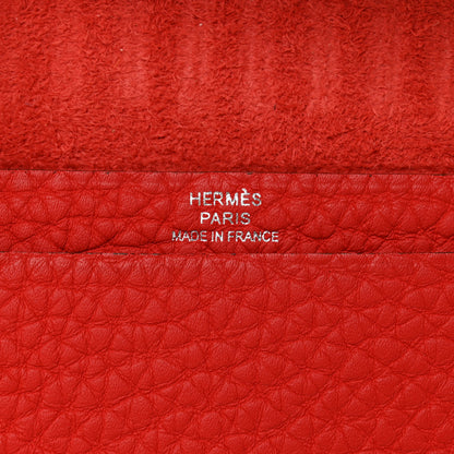 Hermes Taurillon Clemence Ulysse Mini Notebook Rouge De Coeur 6 of 8