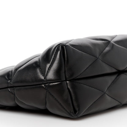 Saint Laurent Lambskin Monogram Medium Sade Puffer Pouch Black 9 of 10
