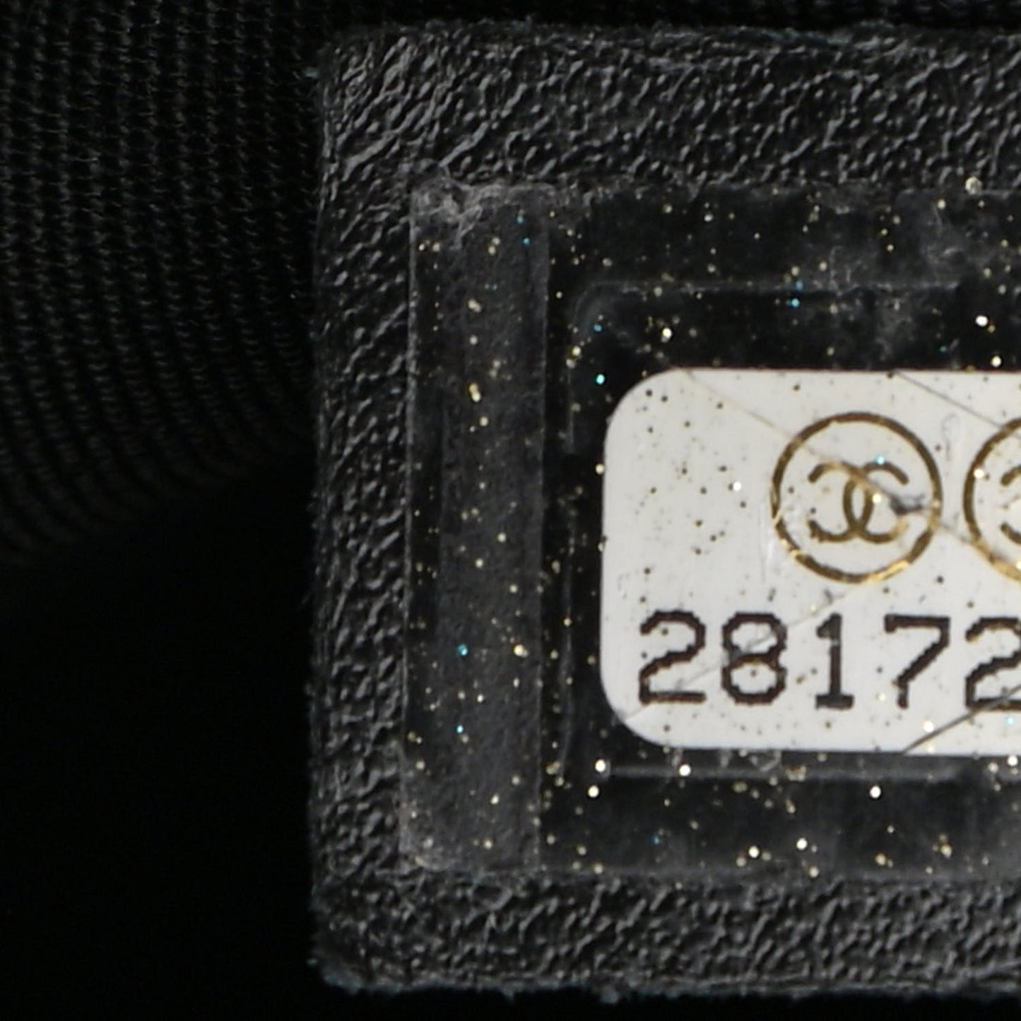 Lambskin Quilted Drawstring Shopping Bag Black