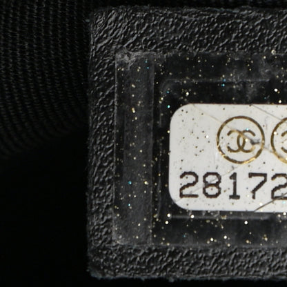 Chanel Lambskin Quilted Drawstring Shopping Bag Black 7 of 11