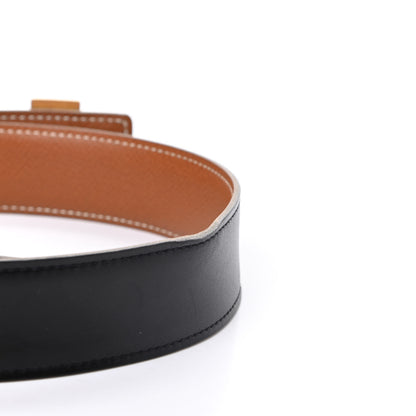 Hermes Box Togo 32mm H Belt 65 Black Gold 7 of 8