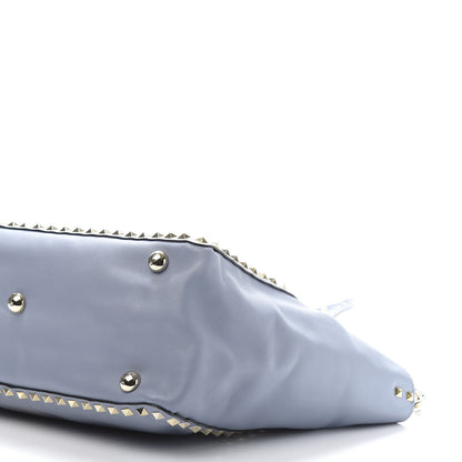 Valentino Garavani Vitello Medium Rockstud Tote London Stone 10 of 15