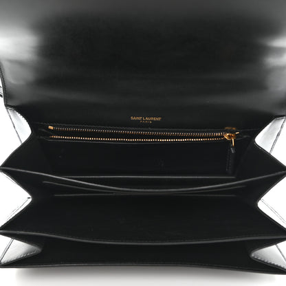 Saint Laurent Smooth Calfskin Medium Domino Shoulder Bag Black 5 of 10