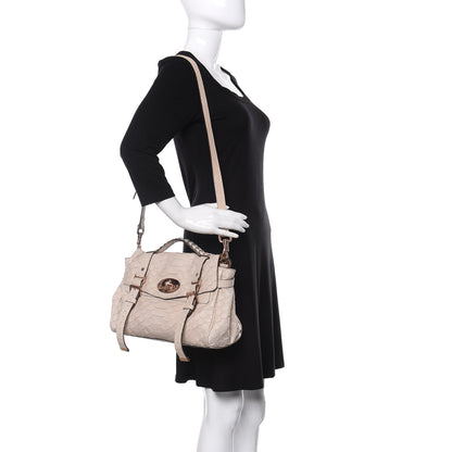 Mulberry Python Embossed Calfskin Medium Alexa White 2 of 19