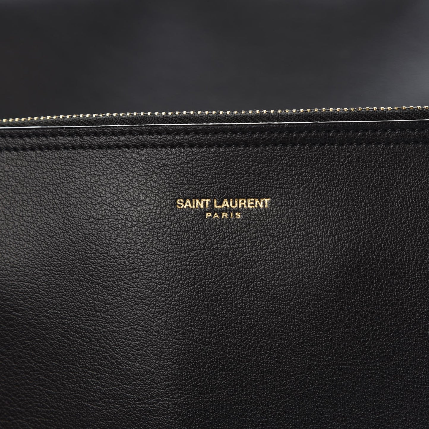 Calfskin Large Shopping Tote Black