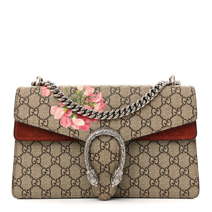 Gucci GG Supreme Monogram Blooms Small Dionysus Shoulder Bag Beige Multicolor Dry Rose 1 of 12
