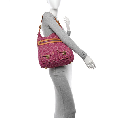 Louis Vuitton Denim Baggy GM Fuchsia 2 of 14