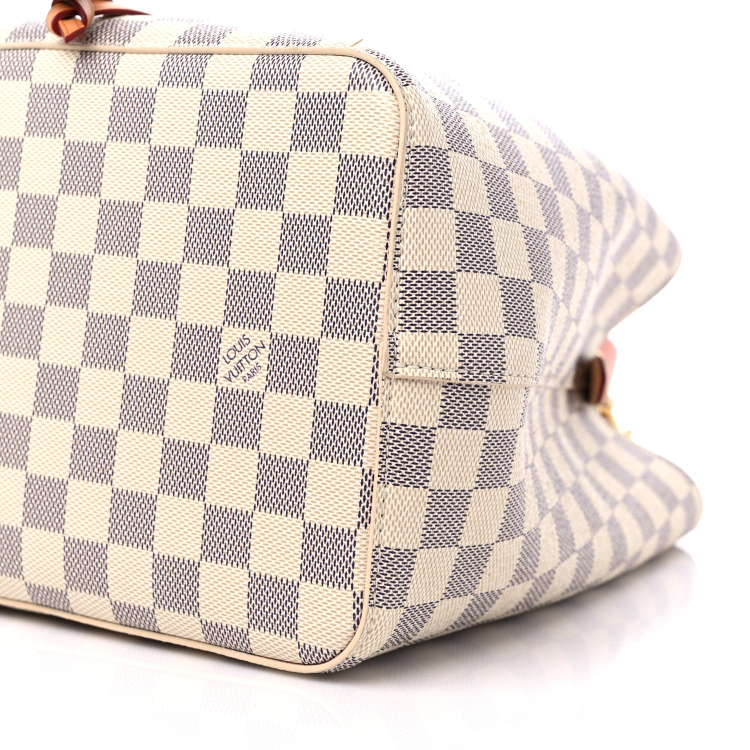 Louis Vuitton Damier Azur Braided Neonoe MM Peach Cream 9 of 9