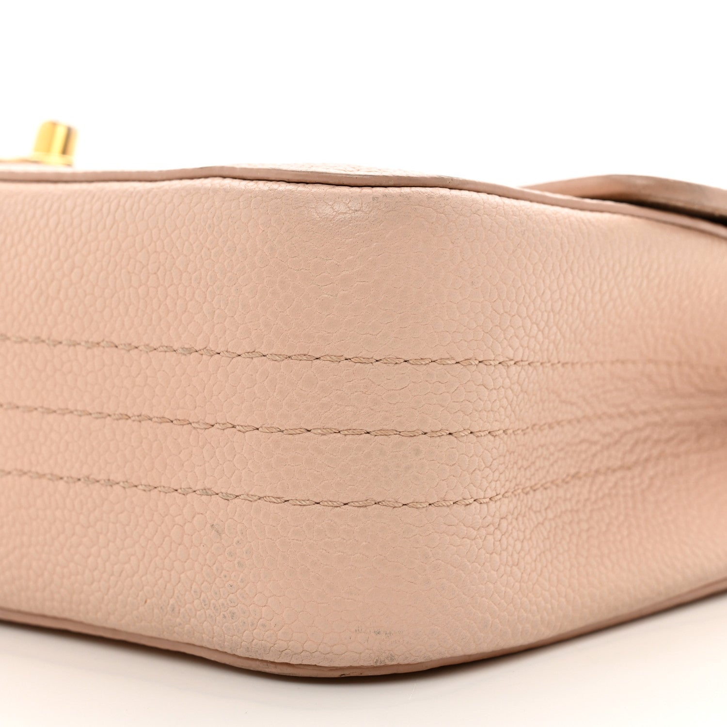 Chanel Grained Calfskin Medium Classic Pure Double Flap Nude 10 of 12