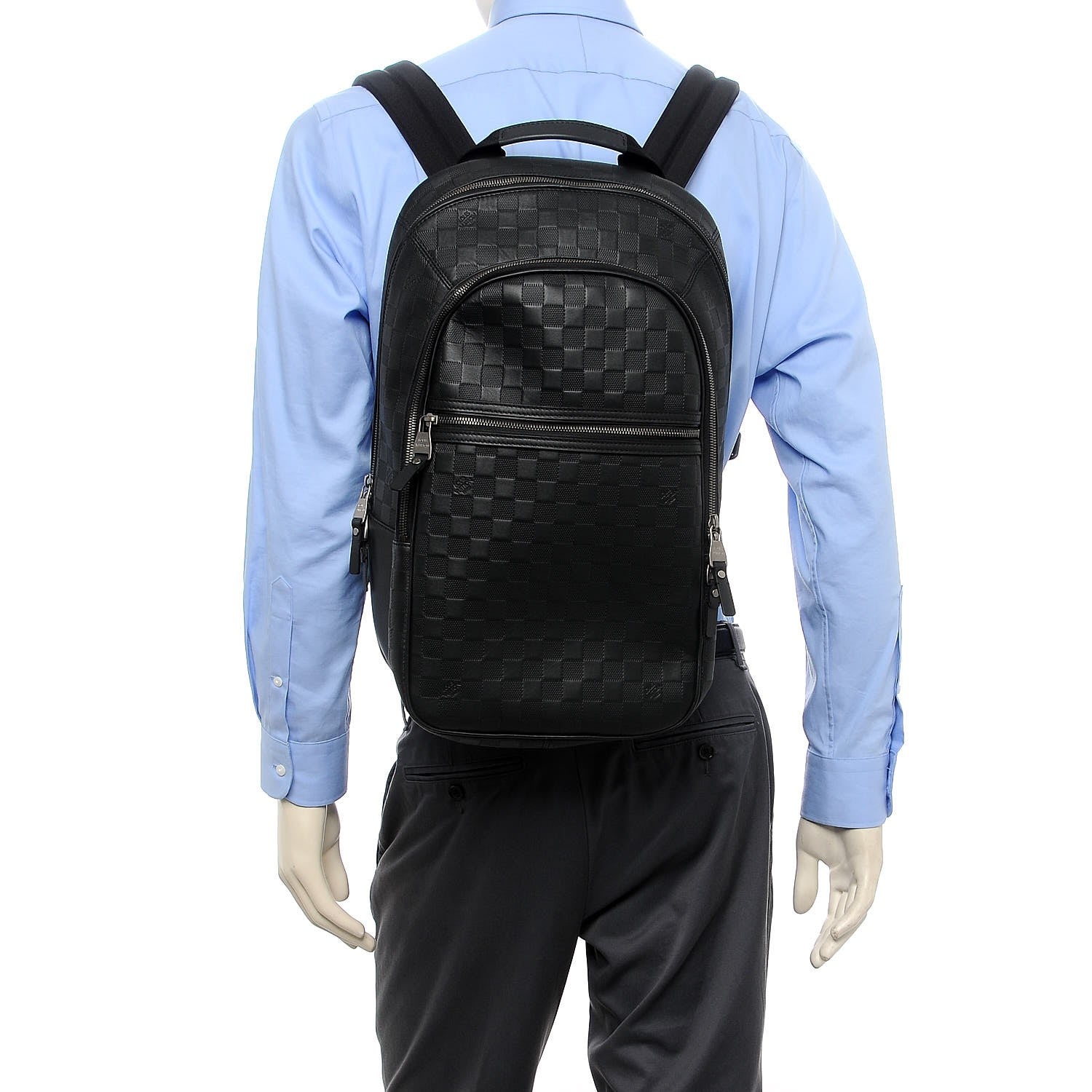 Louis Vuitton Damier Infini Michael Backpack Black 2 of 12