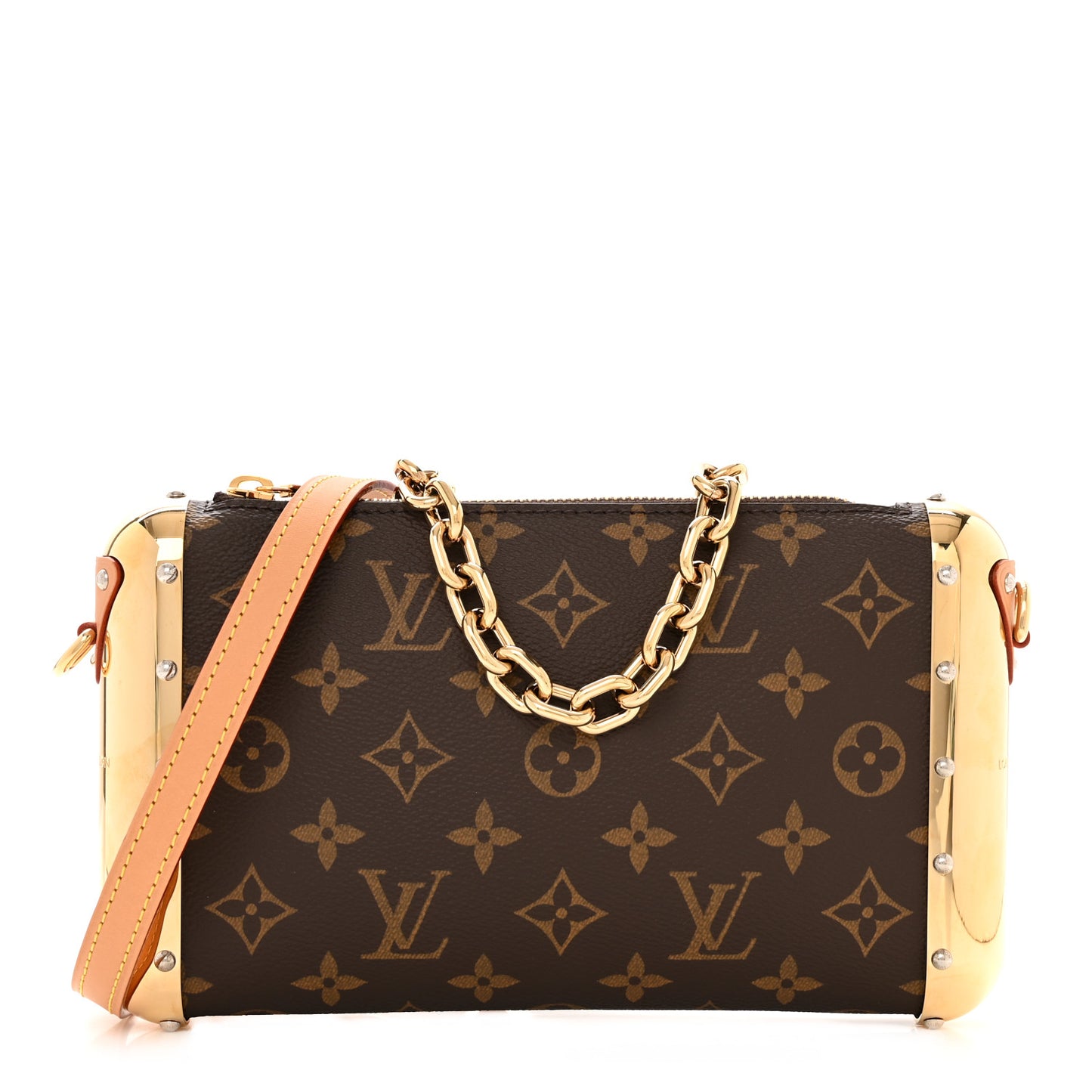 Monogram Metal Studded Capsule Pochette